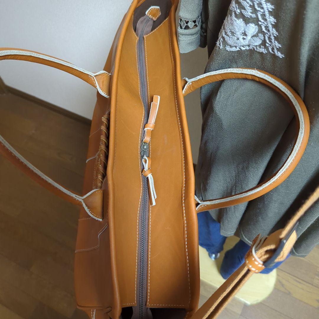 TRION トートバッグ　ボストンバッグ 本革バッグ