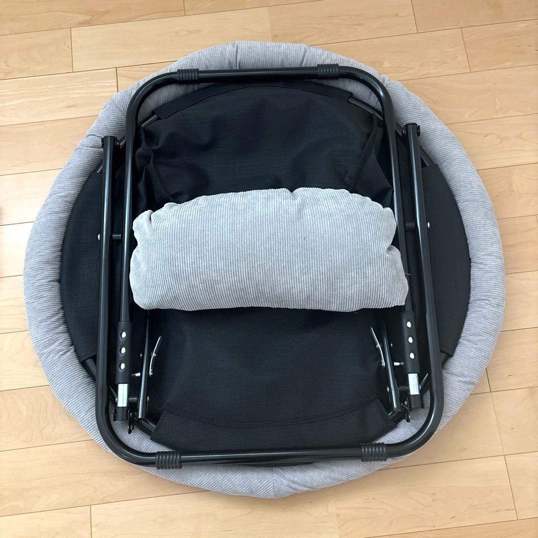 ひなたライフ　フォールディングチェア　ライトグレー