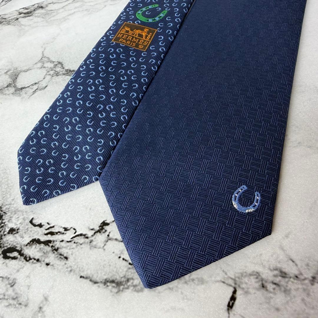 箱タグ付き✨HERMES ネクタイ フェール ア シュヴァル 現行タグ 7cm