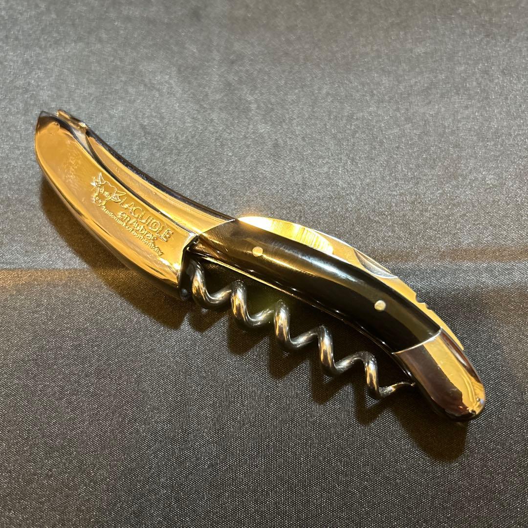 ラギオール アン オブラック ソムリエナイフ　レザーケース付き