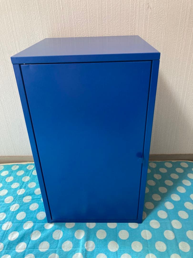 廃盤品　イケアリックスフルトブルーキャビネット（足無し）　希少品LIXHULT