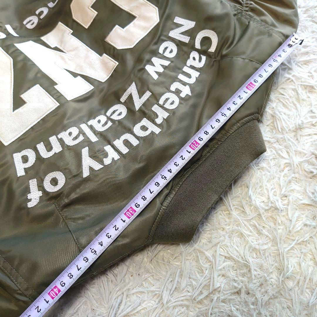 【新品】カンタベリー ワッペン ロゴ刺繍 MA-1 フライトジャケット M