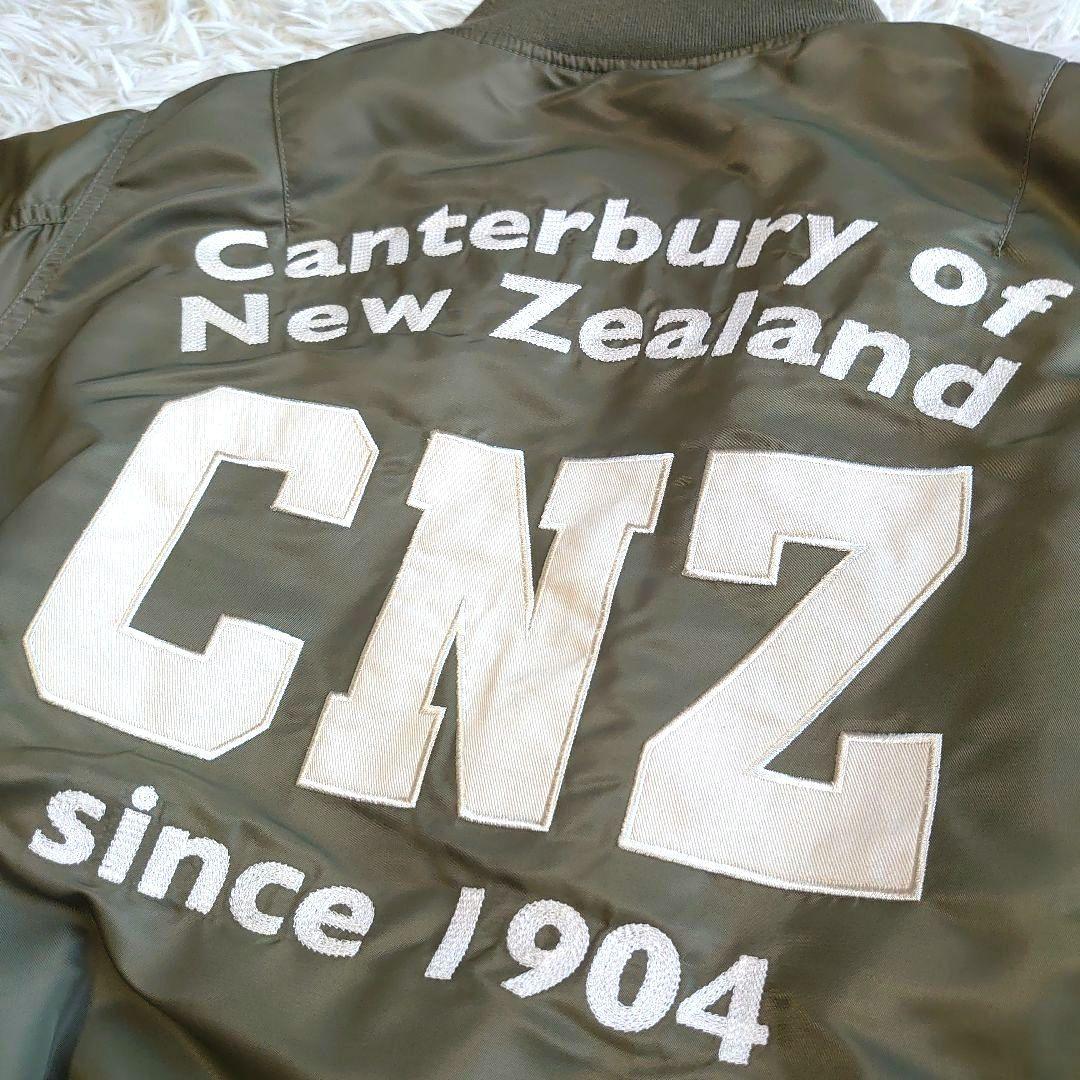 【新品】カンタベリー ワッペン ロゴ刺繍 MA-1 フライトジャケット M