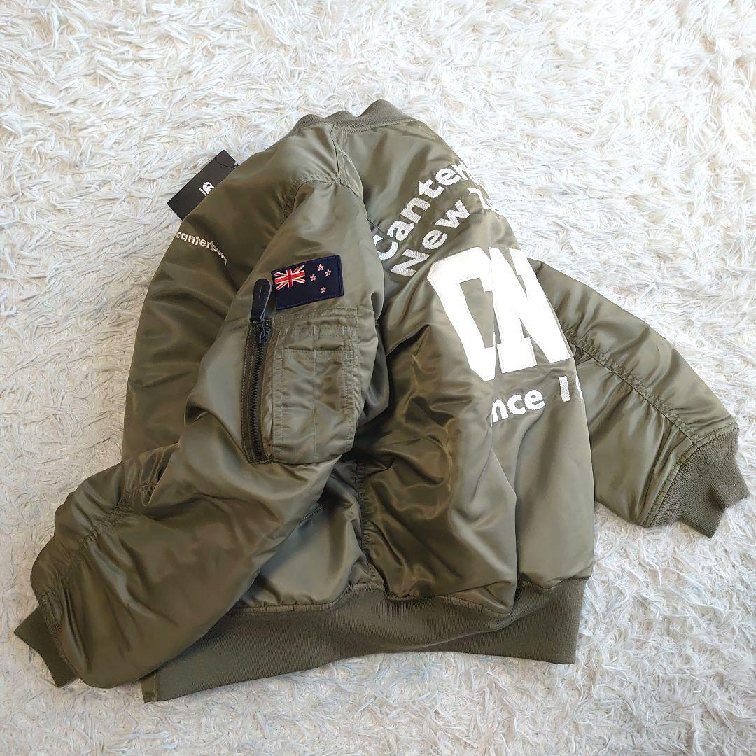 【新品】カンタベリー ワッペン ロゴ刺繍 MA-1 フライトジャケット M