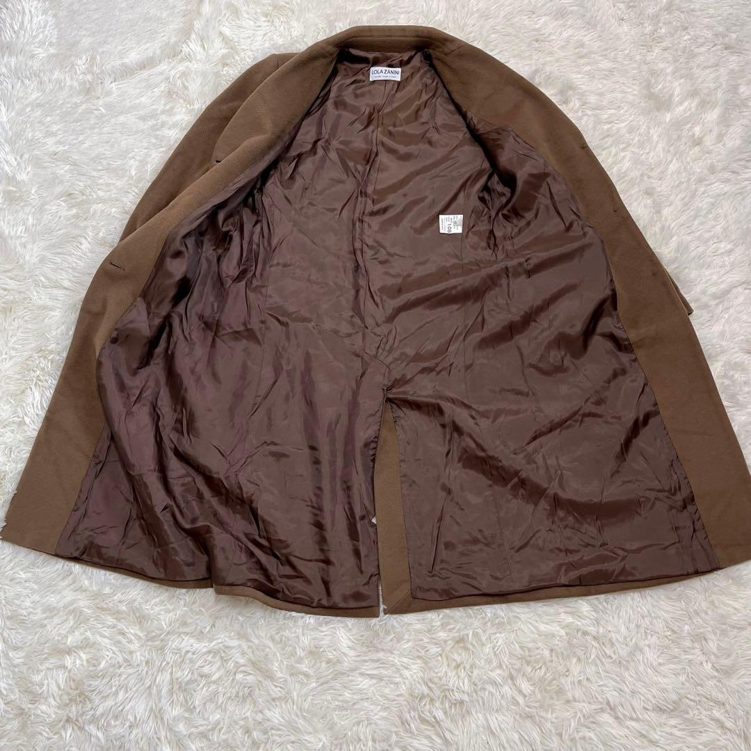 LOLA ZANINIイタリア製カシミヤ100% チェスターコート　ブラウン