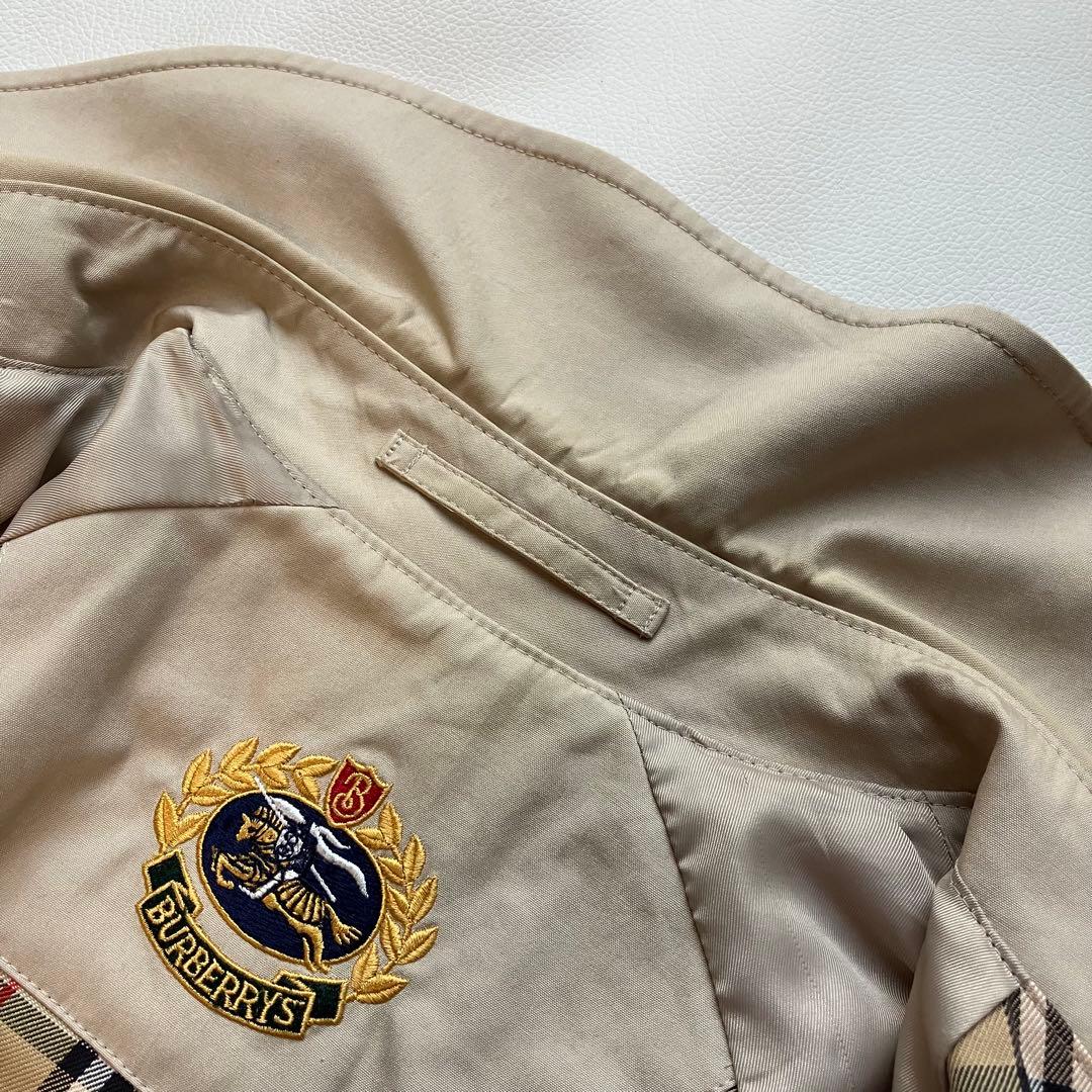 Burberrys 金ボタン ステンカラーコート ベルト ノバチェック 11AR