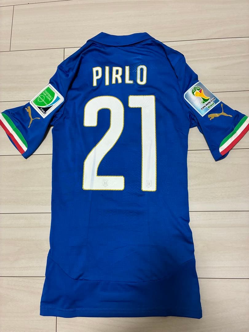 イタリア代表2014ユニフォーム ピルロ オーセンティック　Sサイズ　値下げ価格