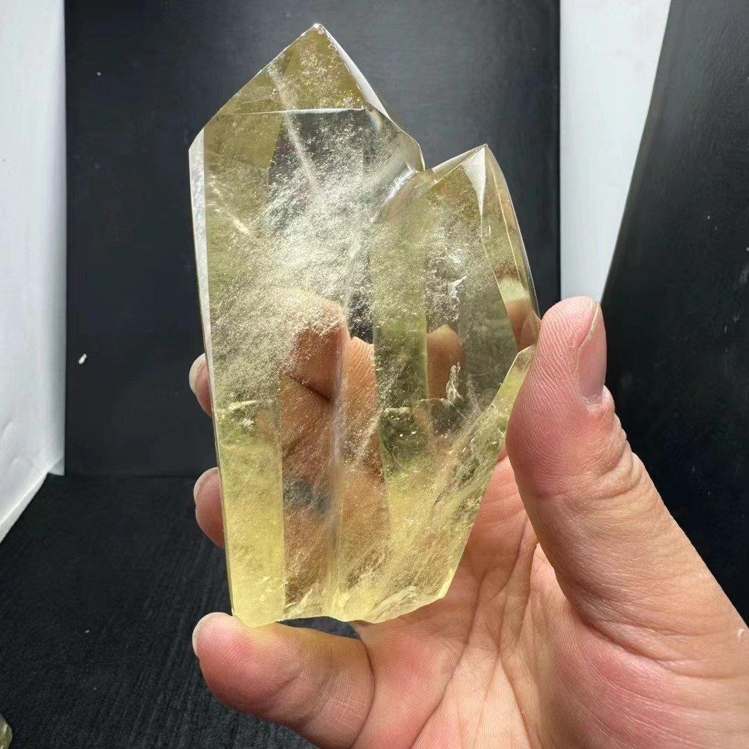 AAAAA級【金運UP】★天然シトリン六角柱B0405/YS/9910/195D