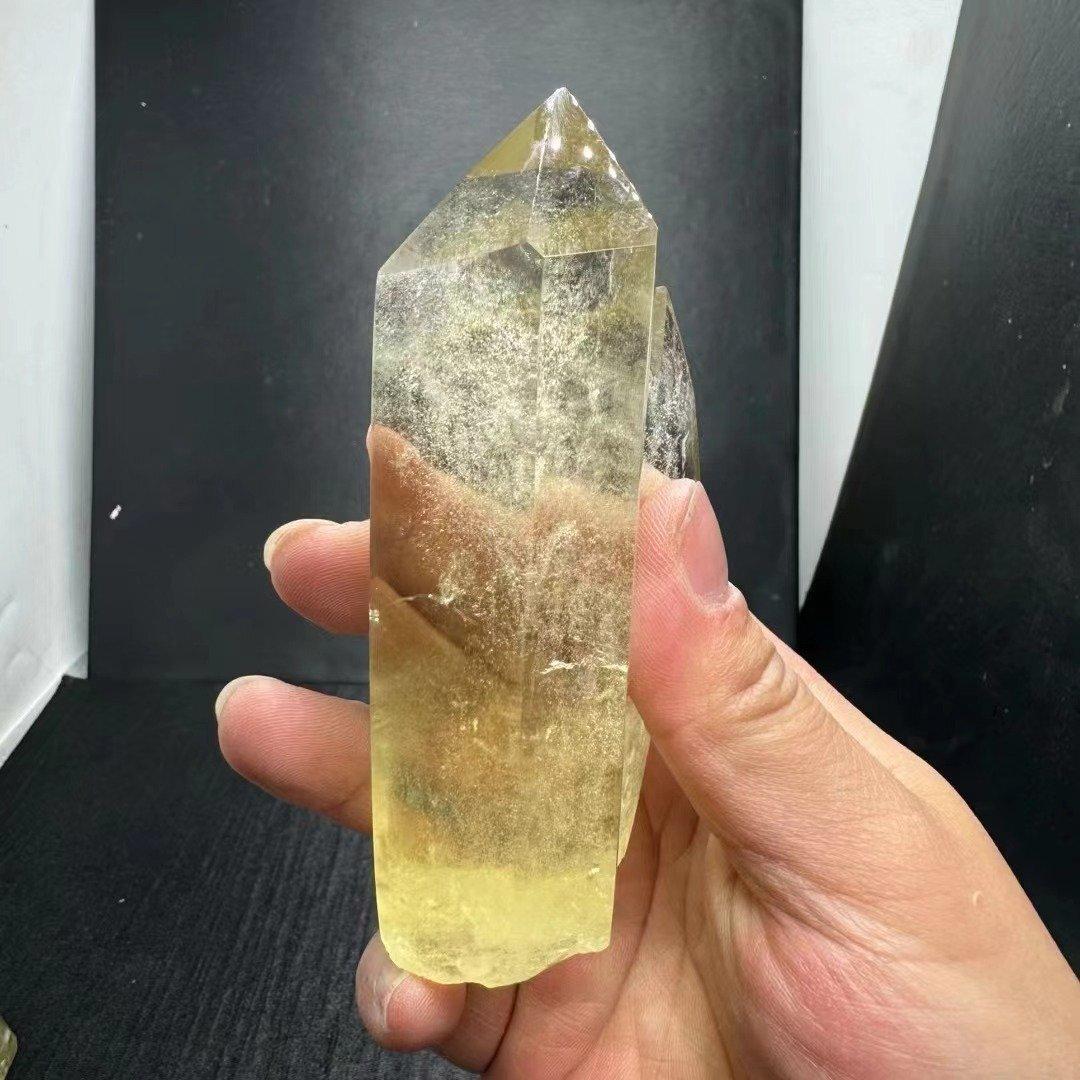 AAAAA級【金運UP】★天然シトリン六角柱B0405/YS/9910/195D