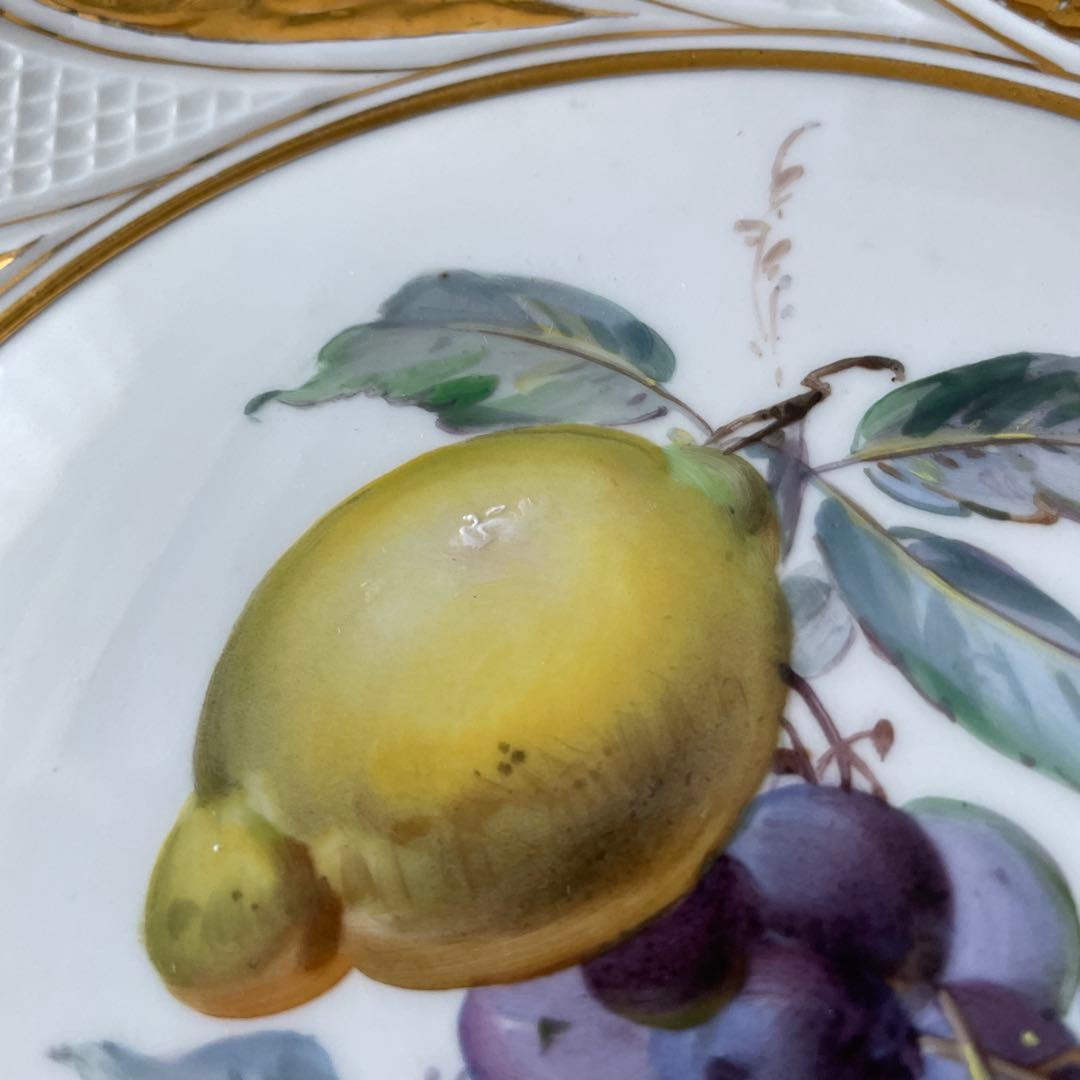 アンティークマイセン　フルーツ柄　飾り皿　②