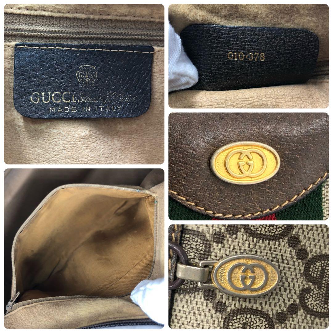 【極美品✨】グッチ ヴィンテージ シェリーライン GG ミニボストンバッグ