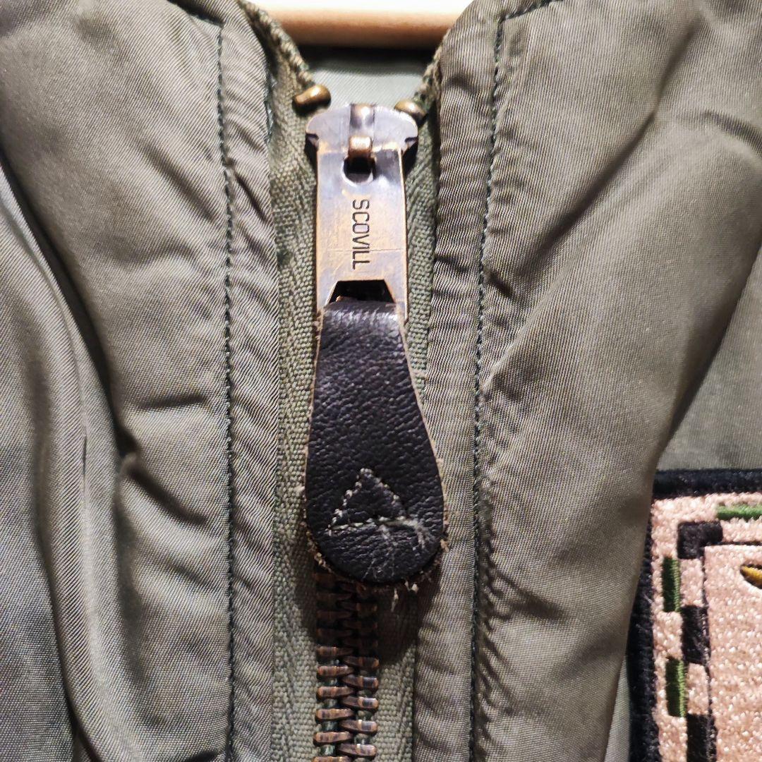 さ*こ様 ALPHA MA-1 フライトジャケット メンズ カーキ ワッペン付