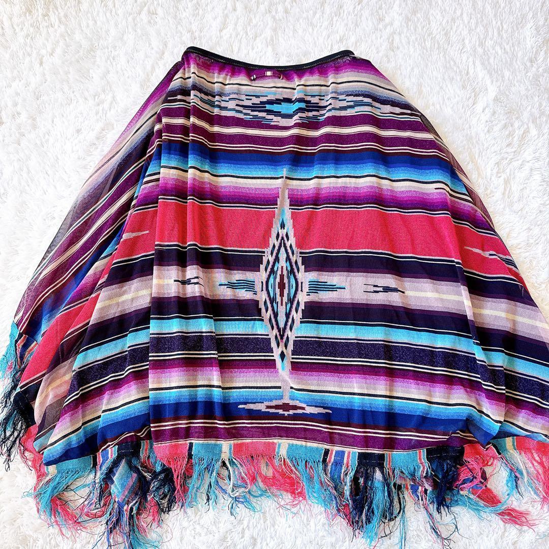 JeanPeaul GAULTIER パワーネット スカート フリンジ サラペ