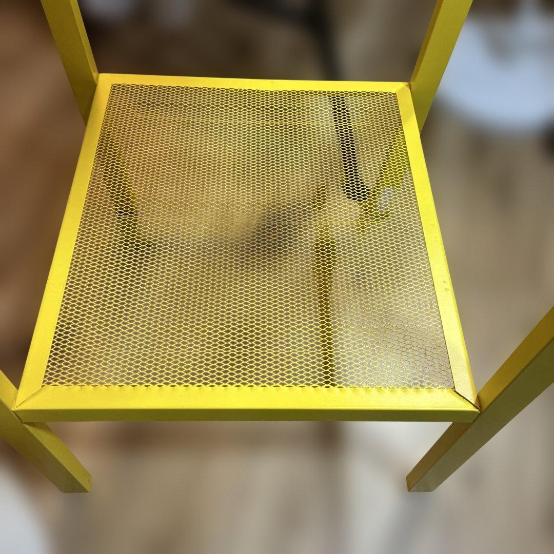 美品　IKEA LERBERG レールベリ シェルフユニット イエロー　説明書付