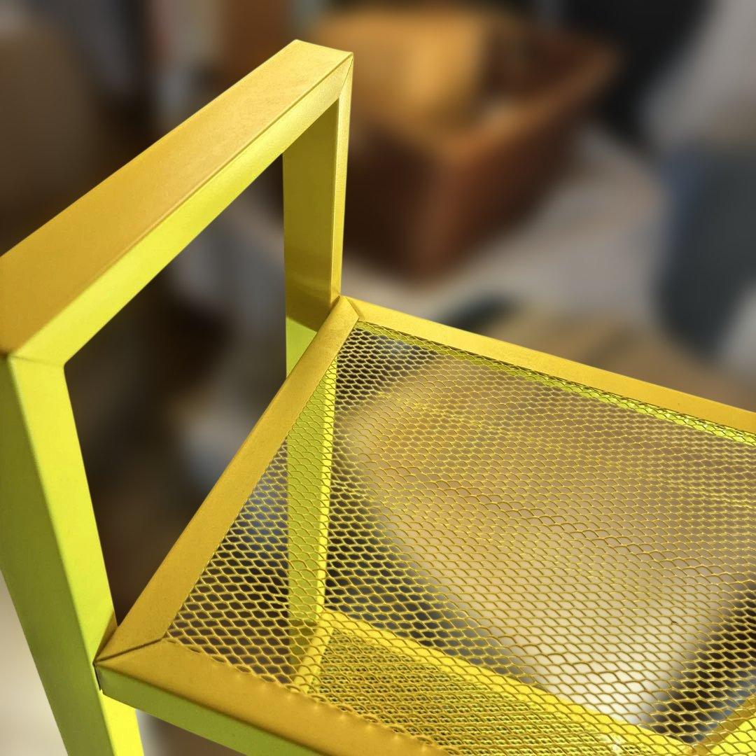 美品　IKEA LERBERG レールベリ シェルフユニット イエロー　説明書付