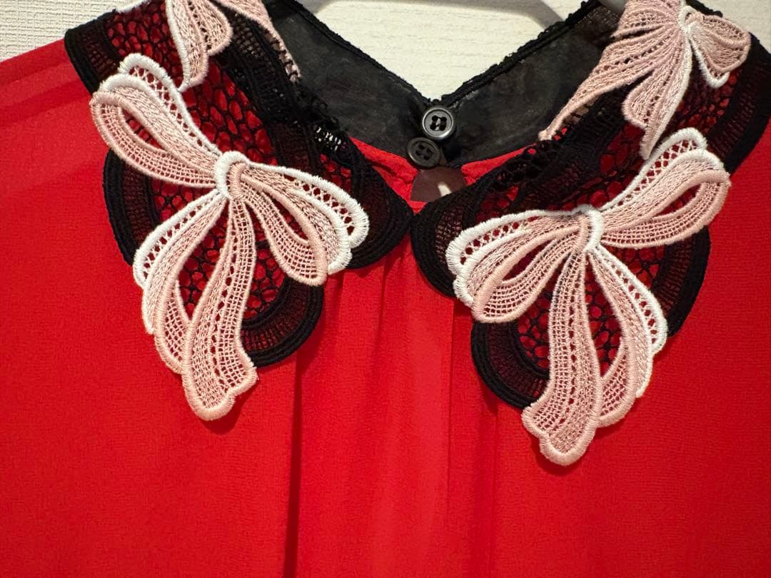 【美品】MIU MIU 半袖シフォンブラウス