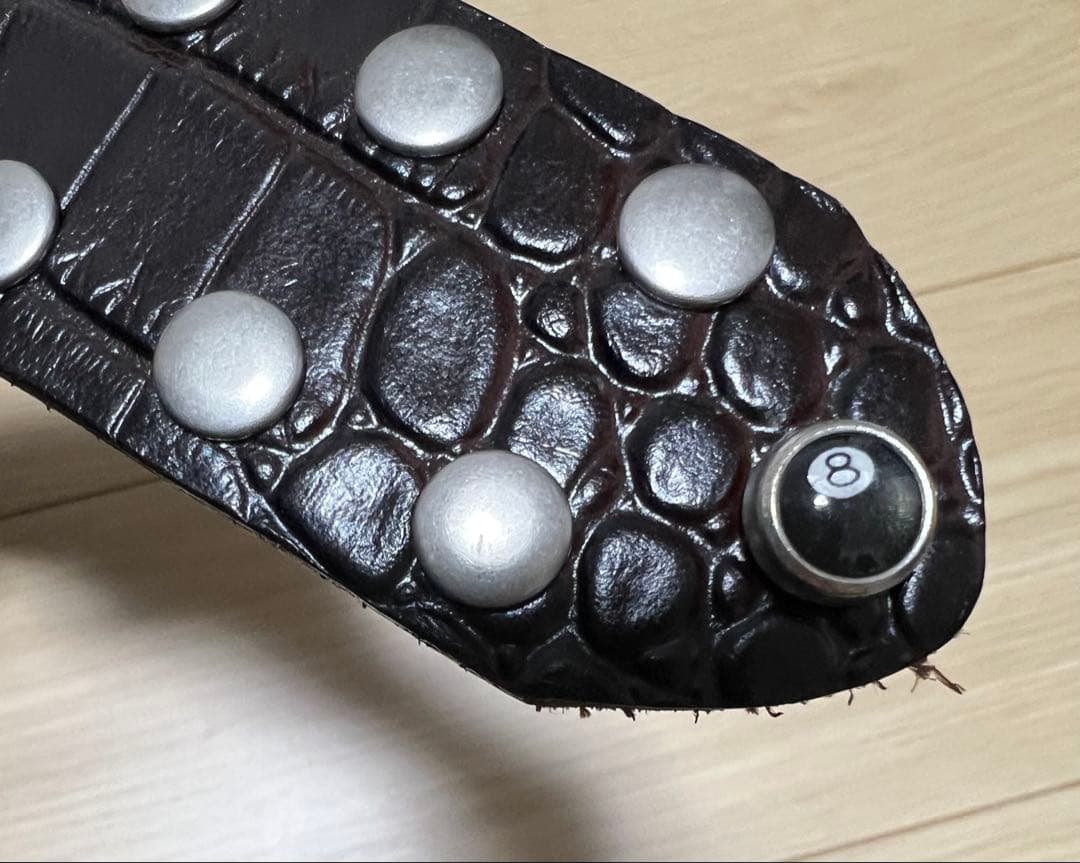 【週末セール】STUSSY 8 BALL STUDDED BELT L/XL