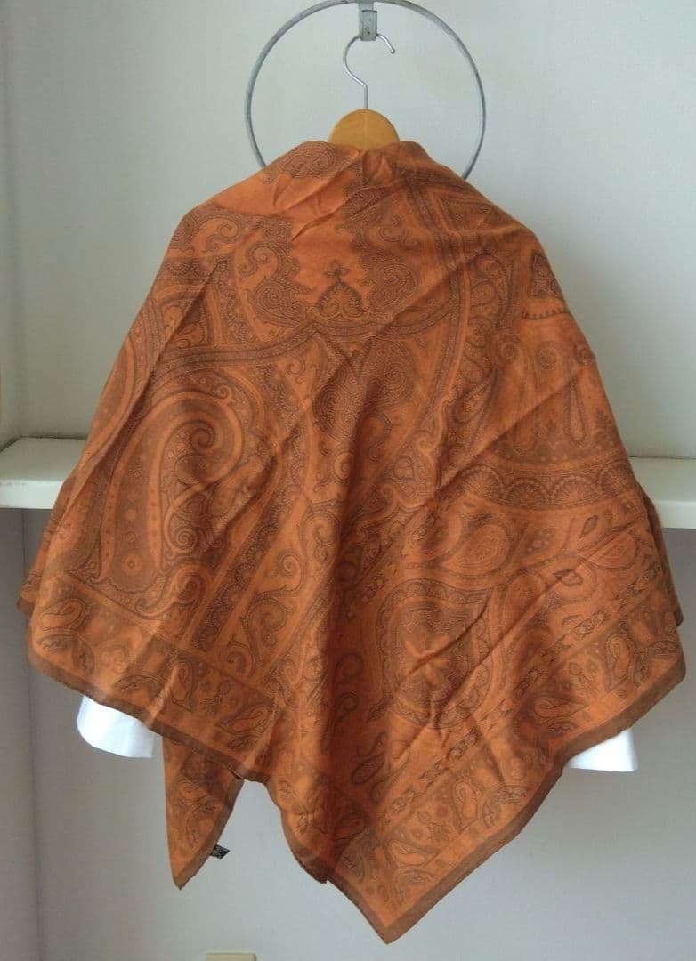 専用「美品」ETRO エトロ　大判　ストール　ショール　　正方形　ウール/シルク