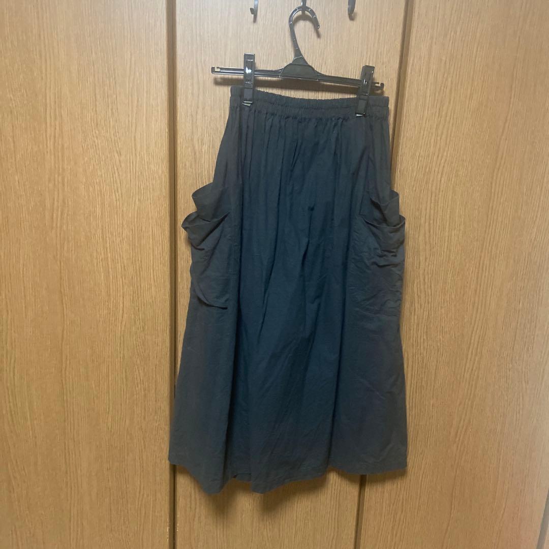 homspun バルキーシーチング ダブルポケットギャザースカート　M