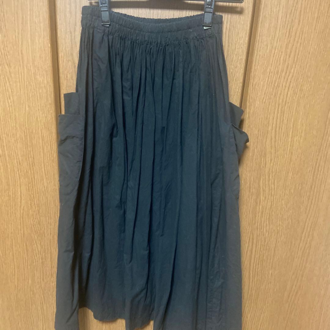homspun バルキーシーチング ダブルポケットギャザースカート　M