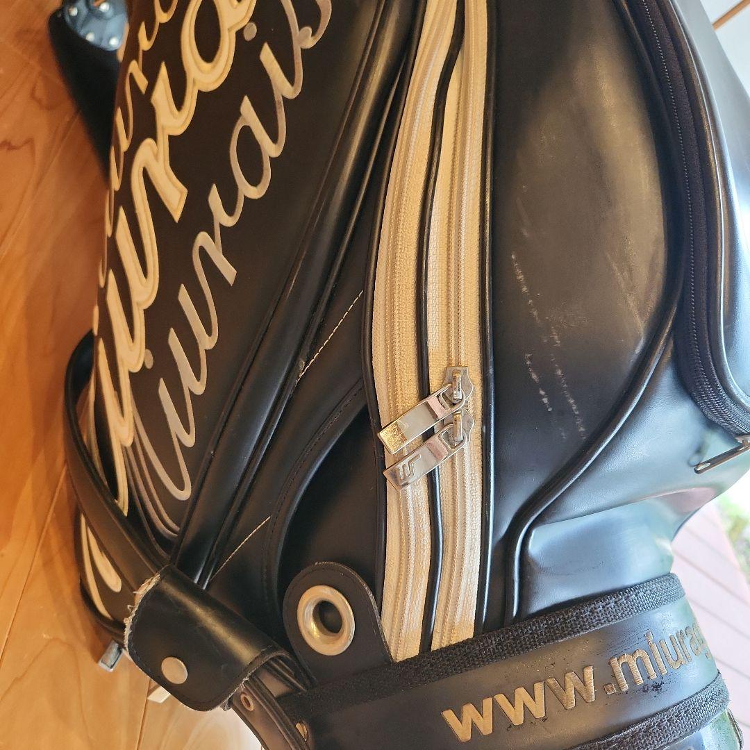 三浦技研　キャディバッグ ブラック/ホワイト