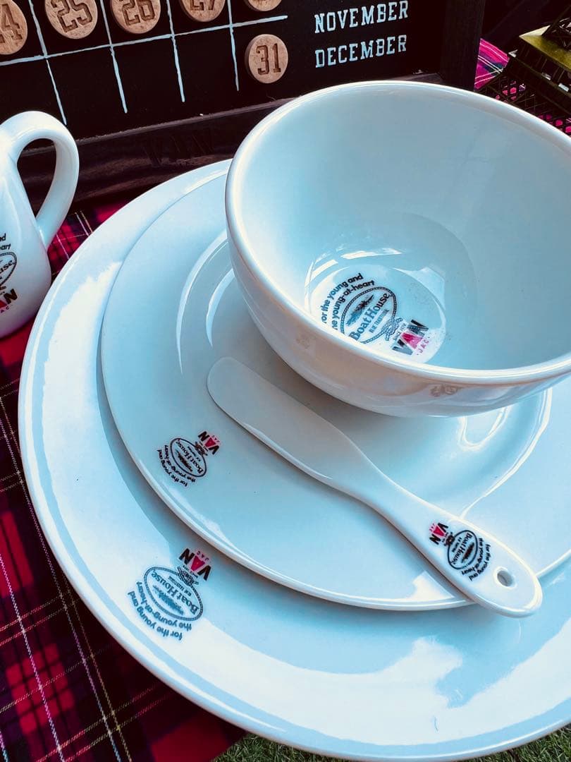 値引VAN、ボートハウス、コラボ陶器製食器セットコンプリート大変貴重！