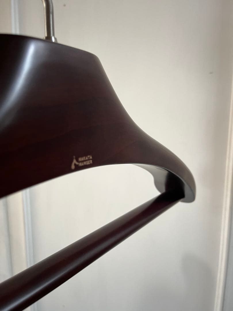 日本製 NAKATA HANGER ナカタハンガー メンズサイズ ダークブラウン