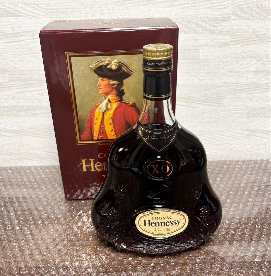 Hennessy XO コニャック 40% 1L 金キャップ　箱付き