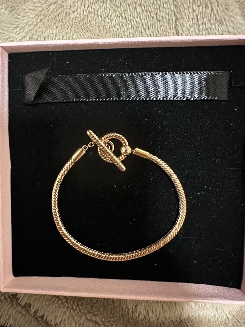 アクセサリー Pandora Moments T-Bar snake chain