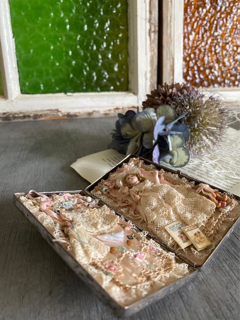 希少 ミニョネット ビスクドール ドールハウス インテリア アンティーク 作家