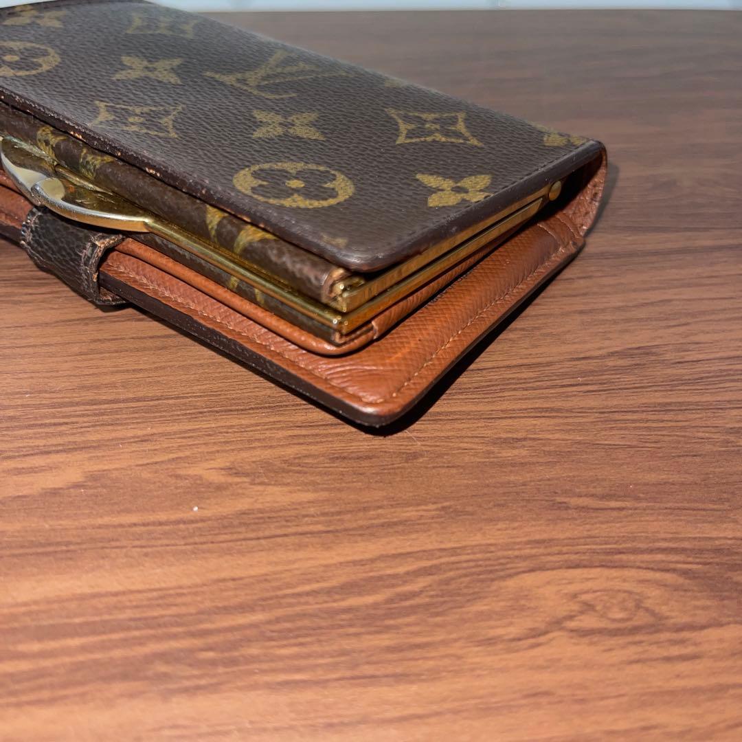 ルイヴィトン モノグラム がま口 二つ折り財布　【超美品】