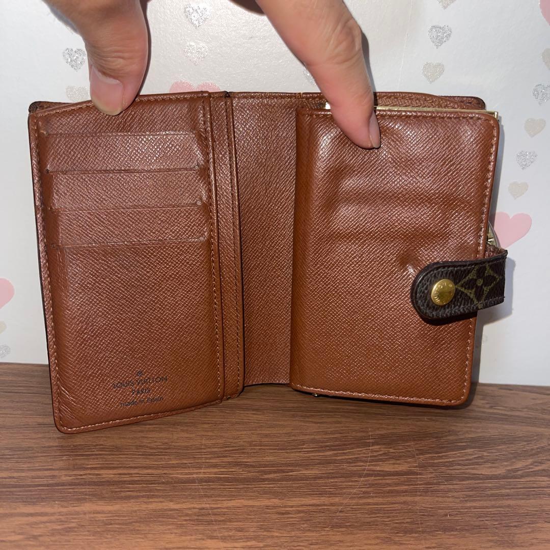 ルイヴィトン モノグラム がま口 二つ折り財布　【超美品】