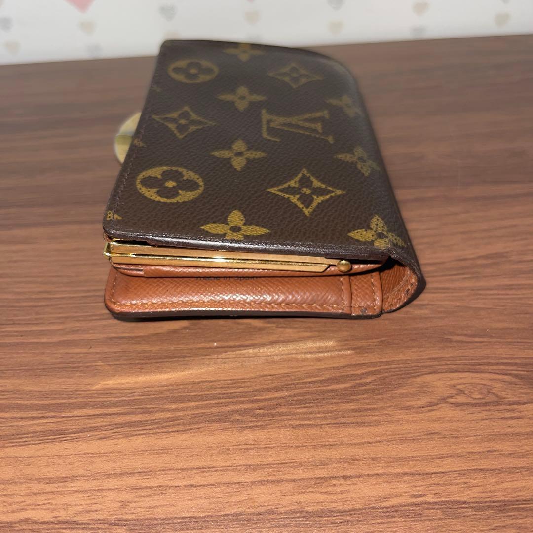 ルイヴィトン モノグラム がま口 二つ折り財布　【超美品】