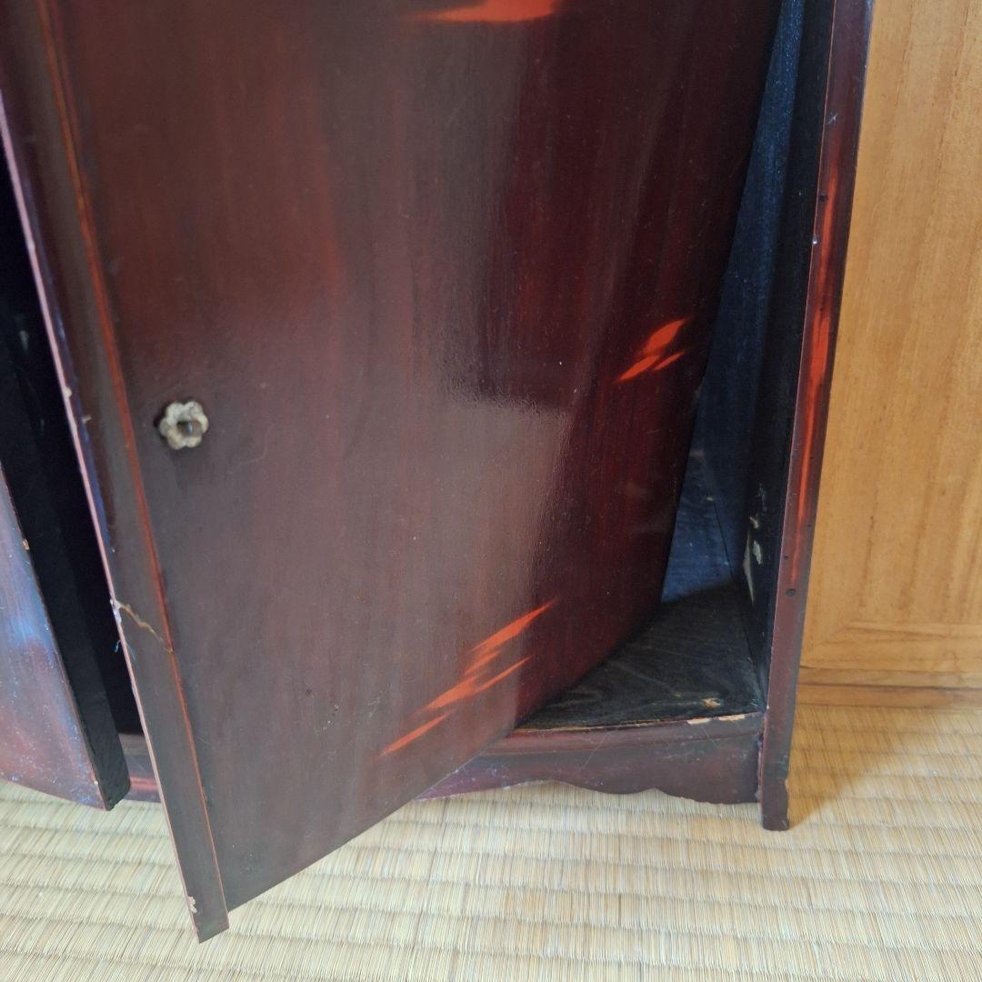 塗　伝統工芸　茶棚　飾り棚　茶箪笥　煎茶棚　和家具　座敷　蒔絵　漆塗り　　和室