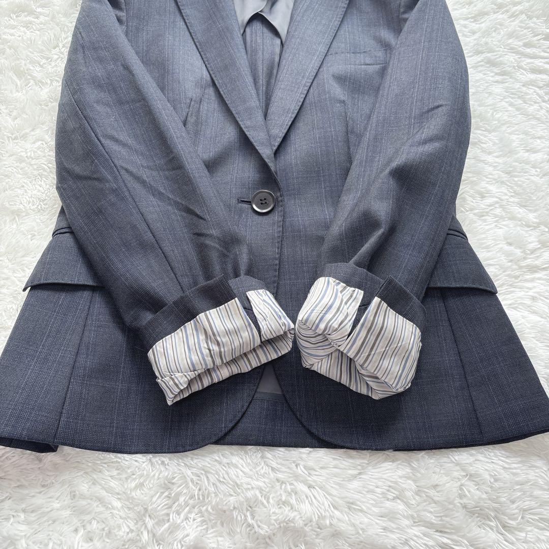 美品 スーツカンパニー パンツスーツ セットアップ REDA 近年 チェック36