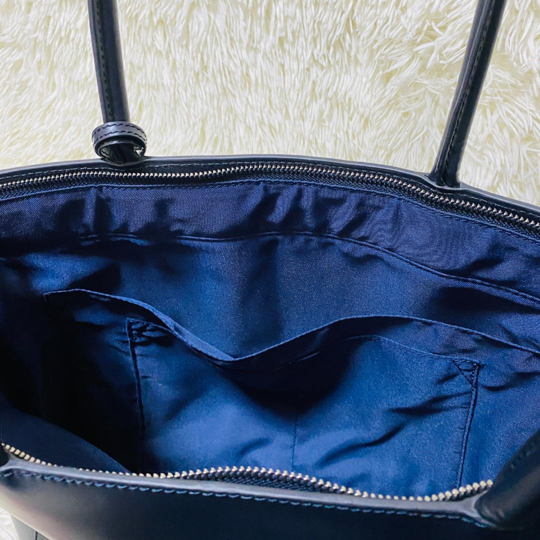 【極美品】ムラ MURA ブラックレザートートバッグ A４収納可 ビジネス