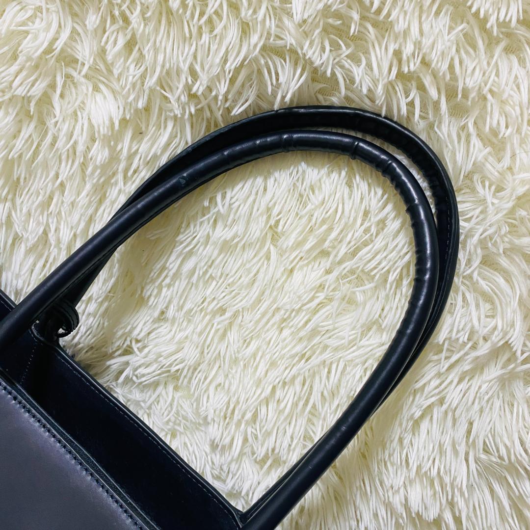 【極美品】ムラ MURA ブラックレザートートバッグ A４収納可 ビジネス