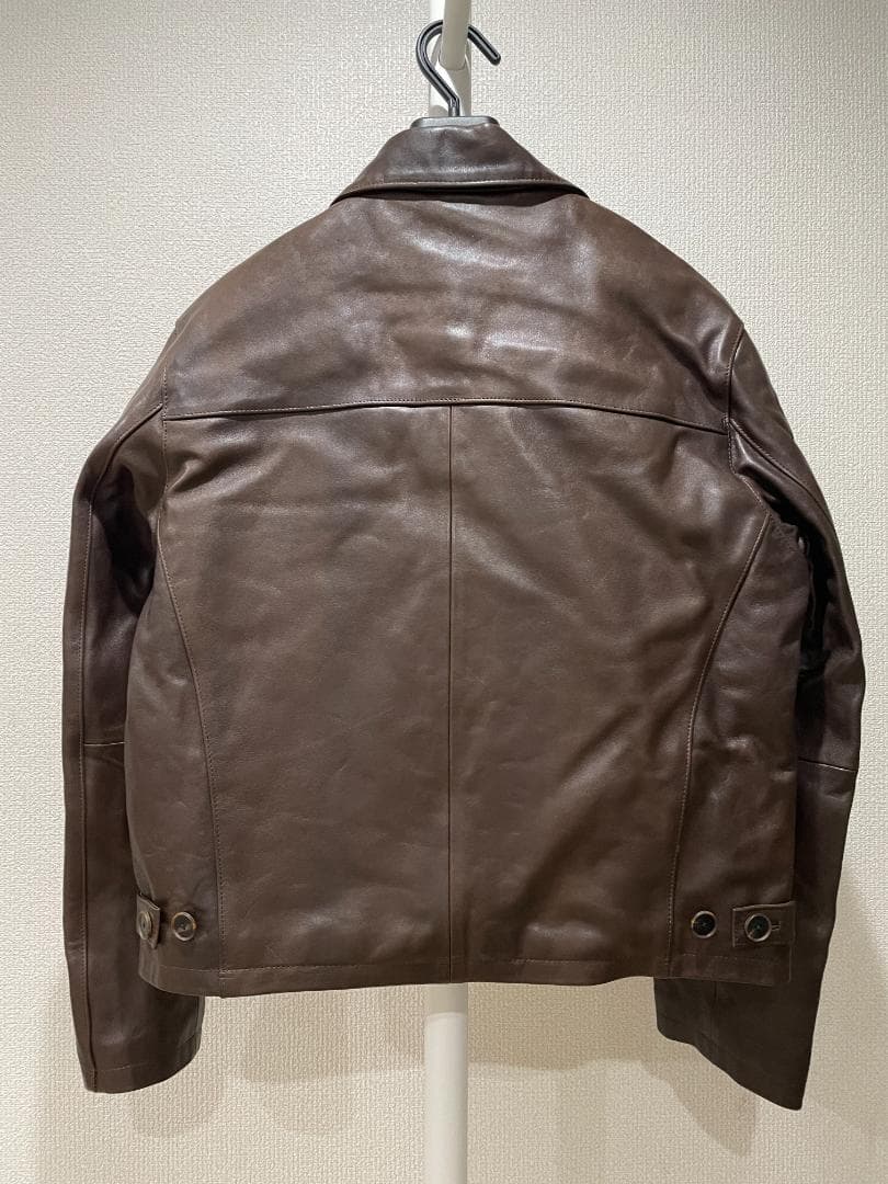 ジャケット・アウター AURALEE HEAVY LAMB LEATHER BLOUSON 4