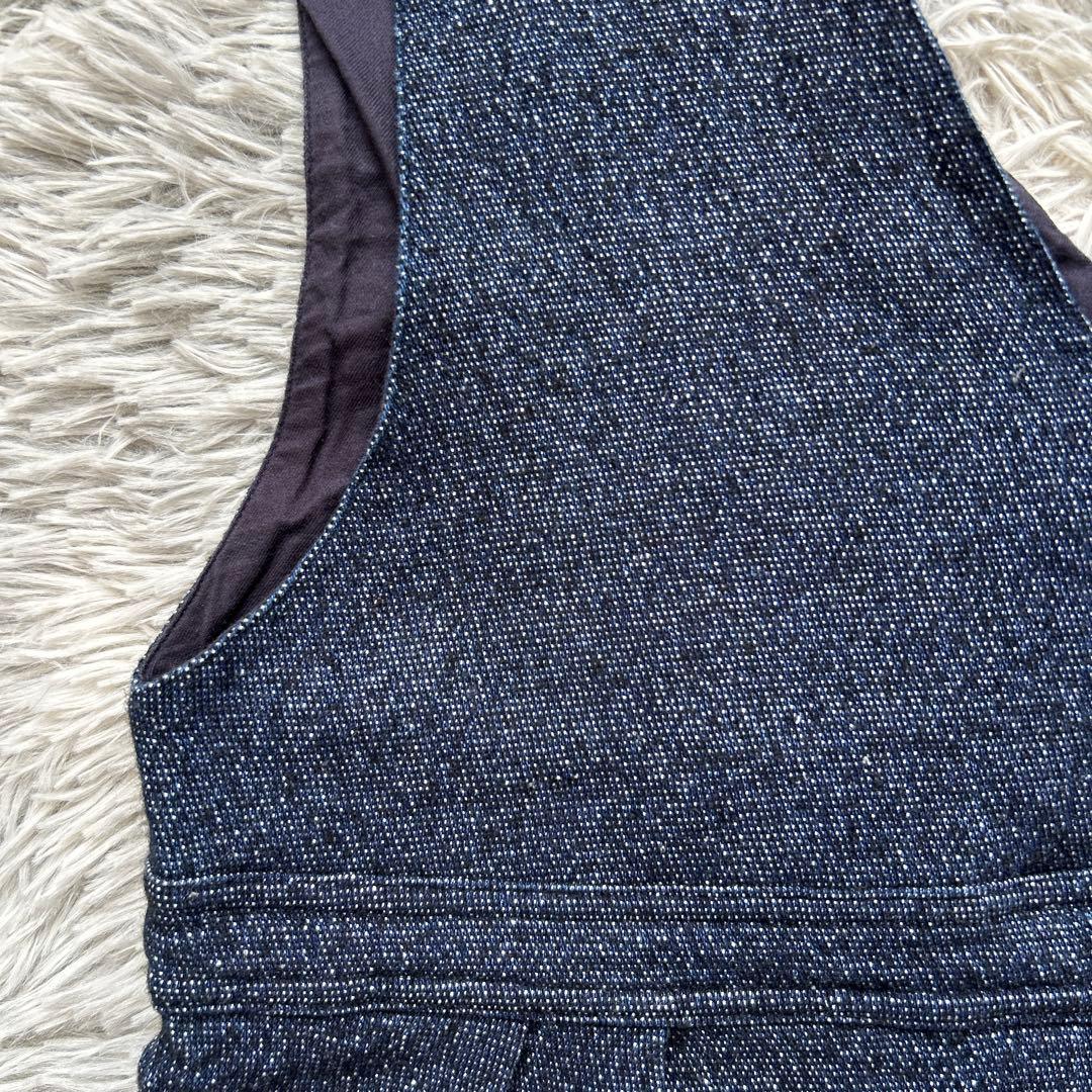 【美品】nest Robe UpcycleLino ウール混サロペット 22秋冬