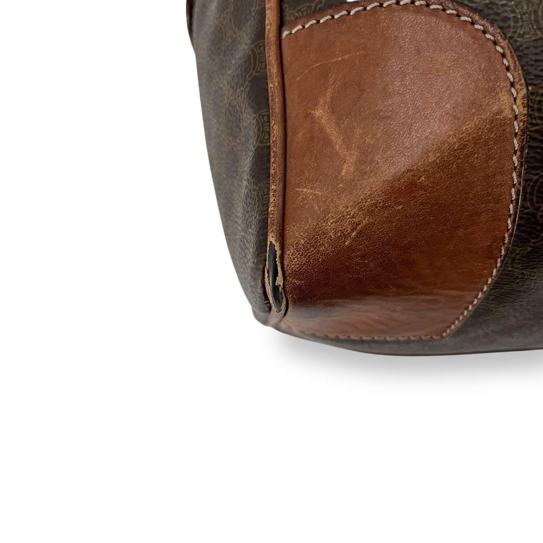 オールド　セリーヌ　ボストンバッグ　トラベルバッグ　トリオンフ　マカダム　PVC