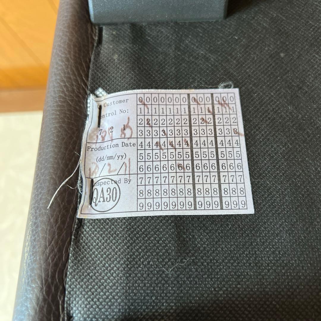 IDC 大塚家具 オットマン スツール 本革 レザー ブラウン 美品