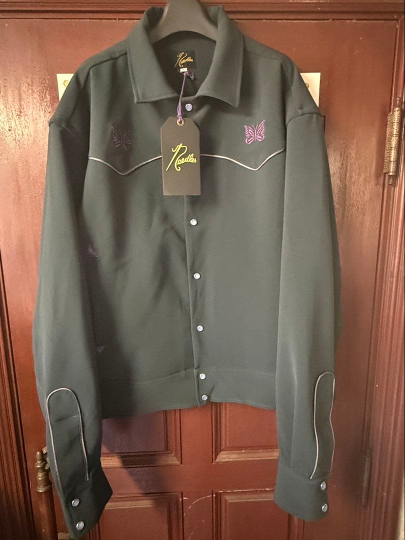 つ*郎様 Needles ダークグレー ボタンシャツ