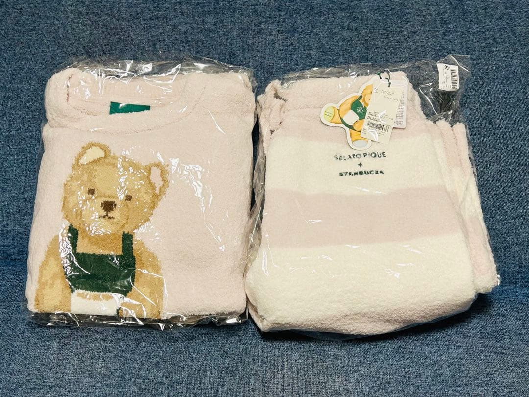 ジェラピケ スタバ コラボ プルオーバー ルームウェア ロングパンツ ピンク