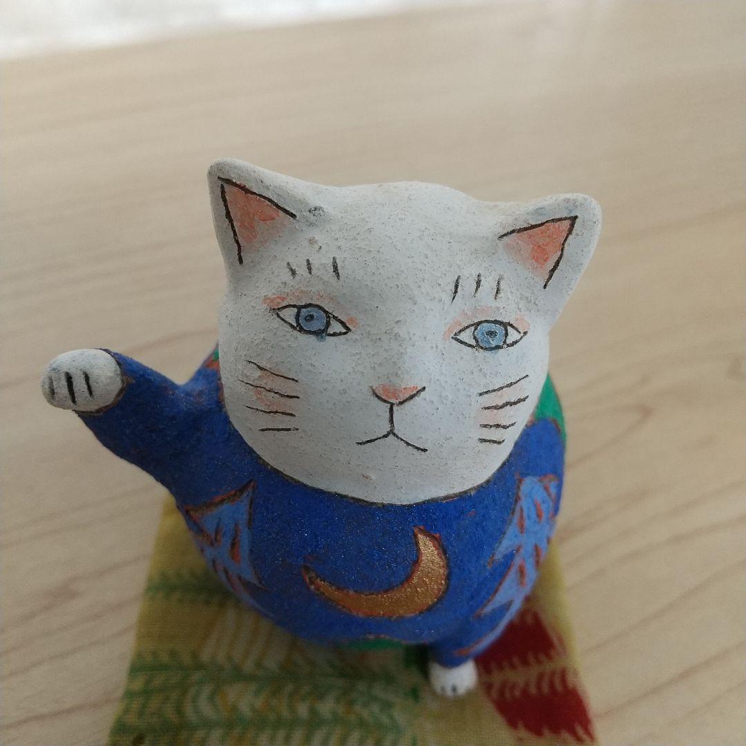 陶芸人形作家☆櫻井魔己子さん☆招き猫☆猫の置物☆メルヘン☆