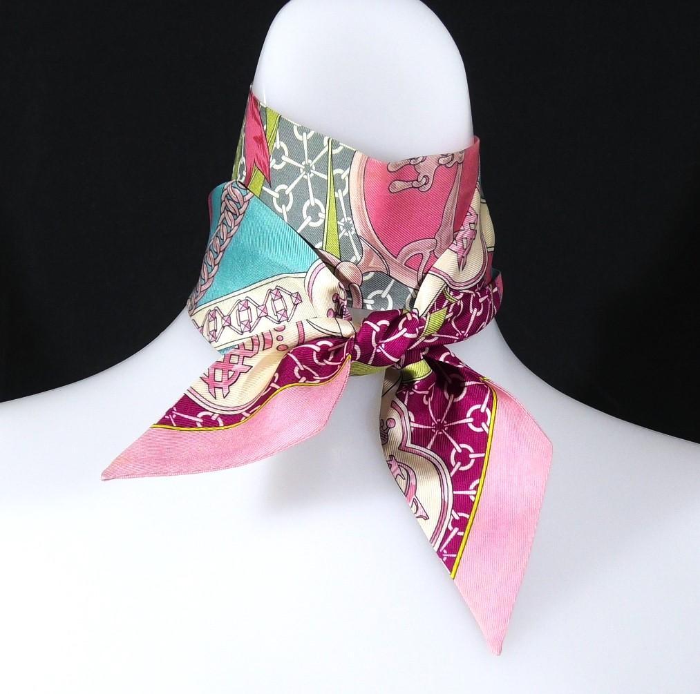 HERMES エルメス　スカーフ　ツイリー　D486