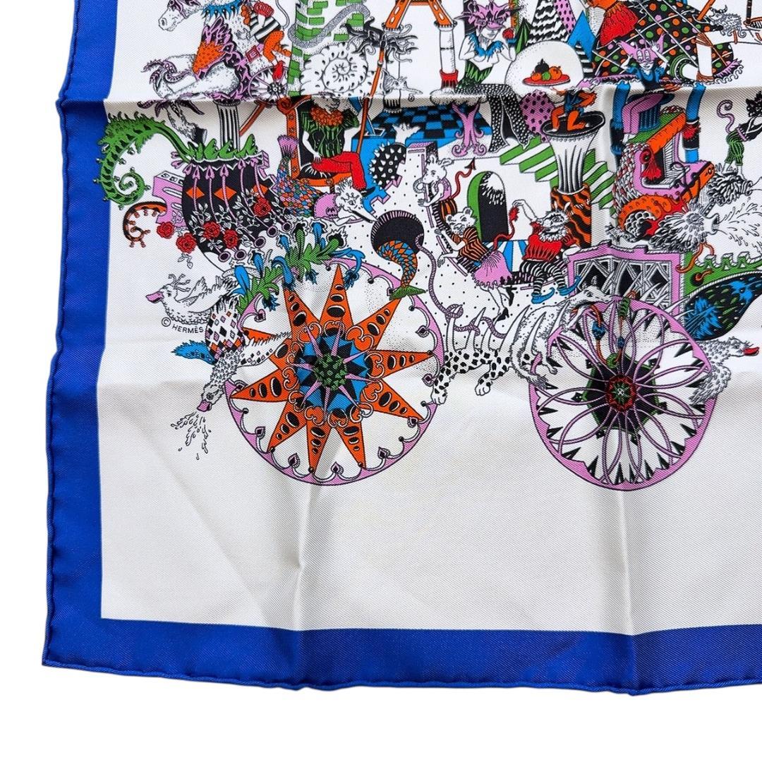 ◇エルメス◇カレ45/ガヴロッシュ/LA FOLLE PARADE/タグ付き