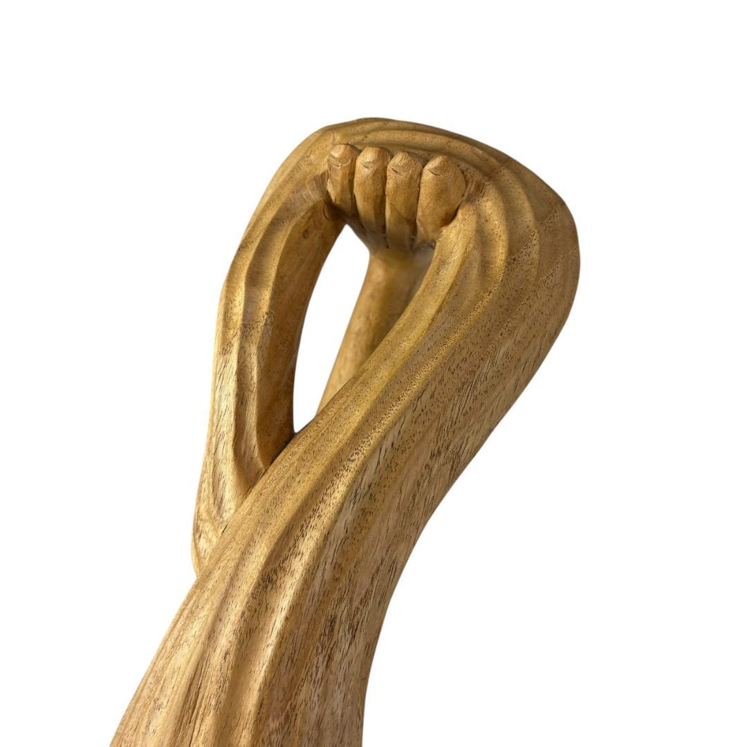 高さ153㎝　木彫り　木像　女性像　人魚　アンティーク　オブジェ　バリ調