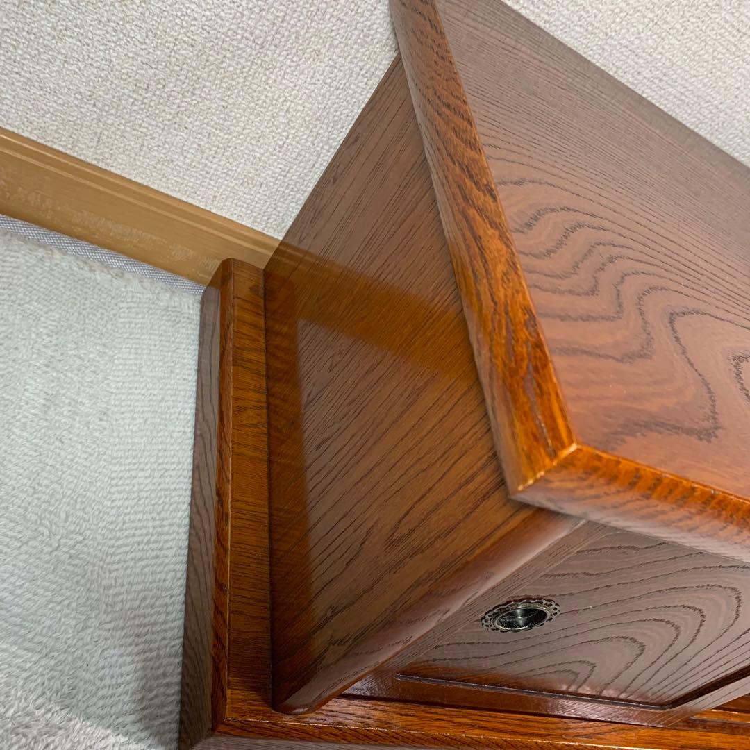 A861⭐︎雰囲気のある欅の杢 違い棚と戸棚付 置き床