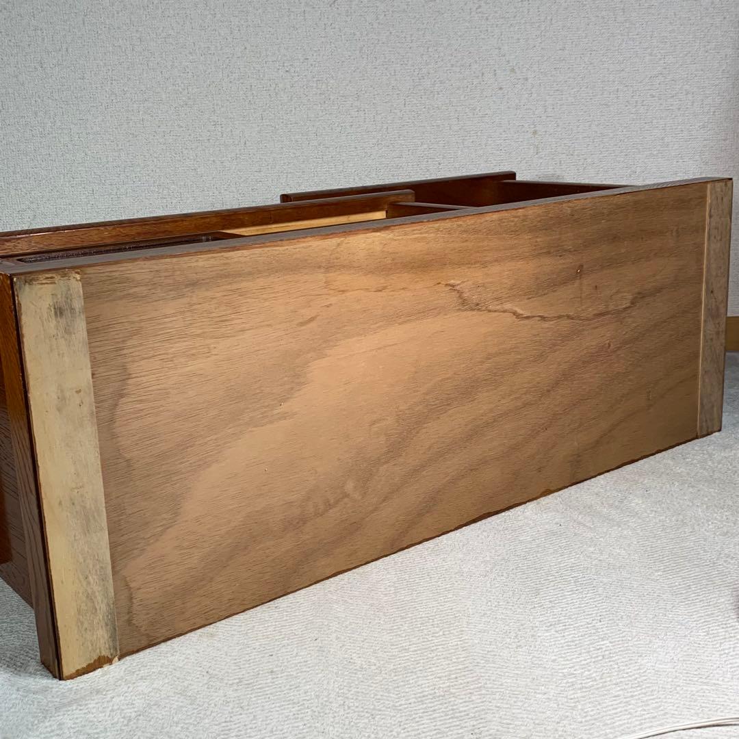 A861⭐︎雰囲気のある欅の杢 違い棚と戸棚付 置き床