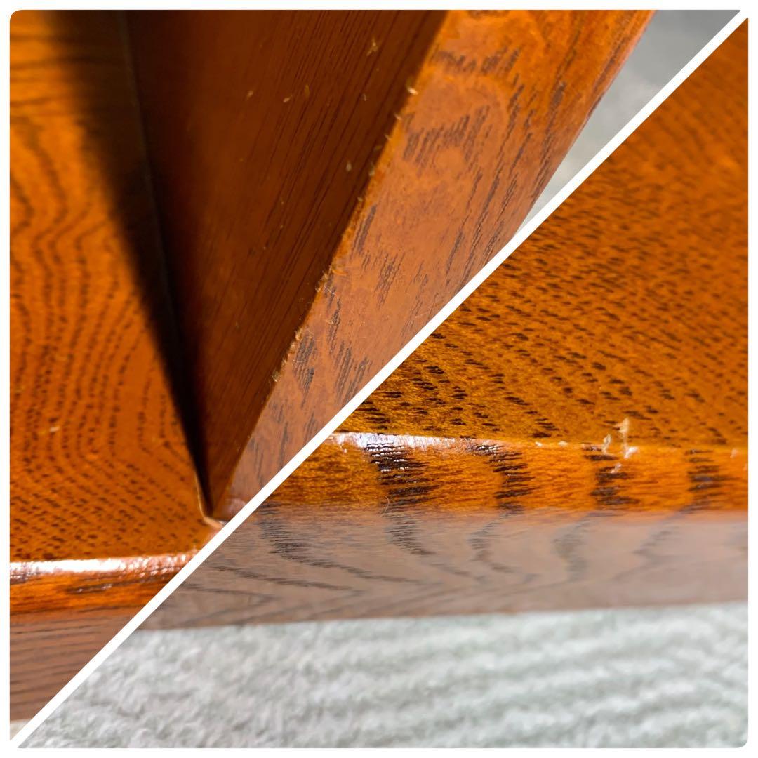 A861⭐︎雰囲気のある欅の杢 違い棚と戸棚付 置き床